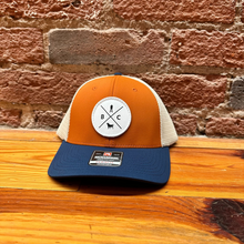 Load image into Gallery viewer, Richardson Woven Quad Logo Trucker