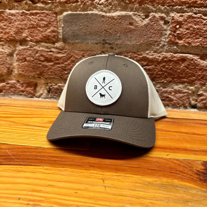 Richardson Woven Quad Logo Trucker