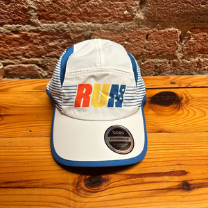 White Durham Flag RUN Tri Hat